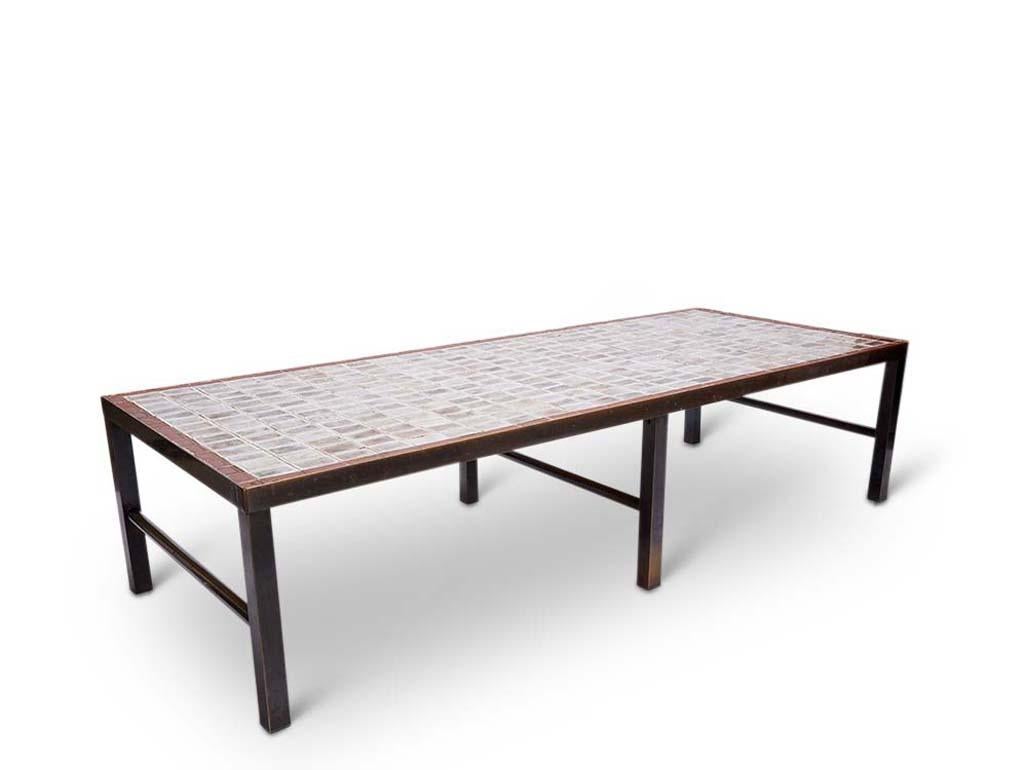 Mid-Century Modern Vivi Bülow: Tile Coffee Table For Sale