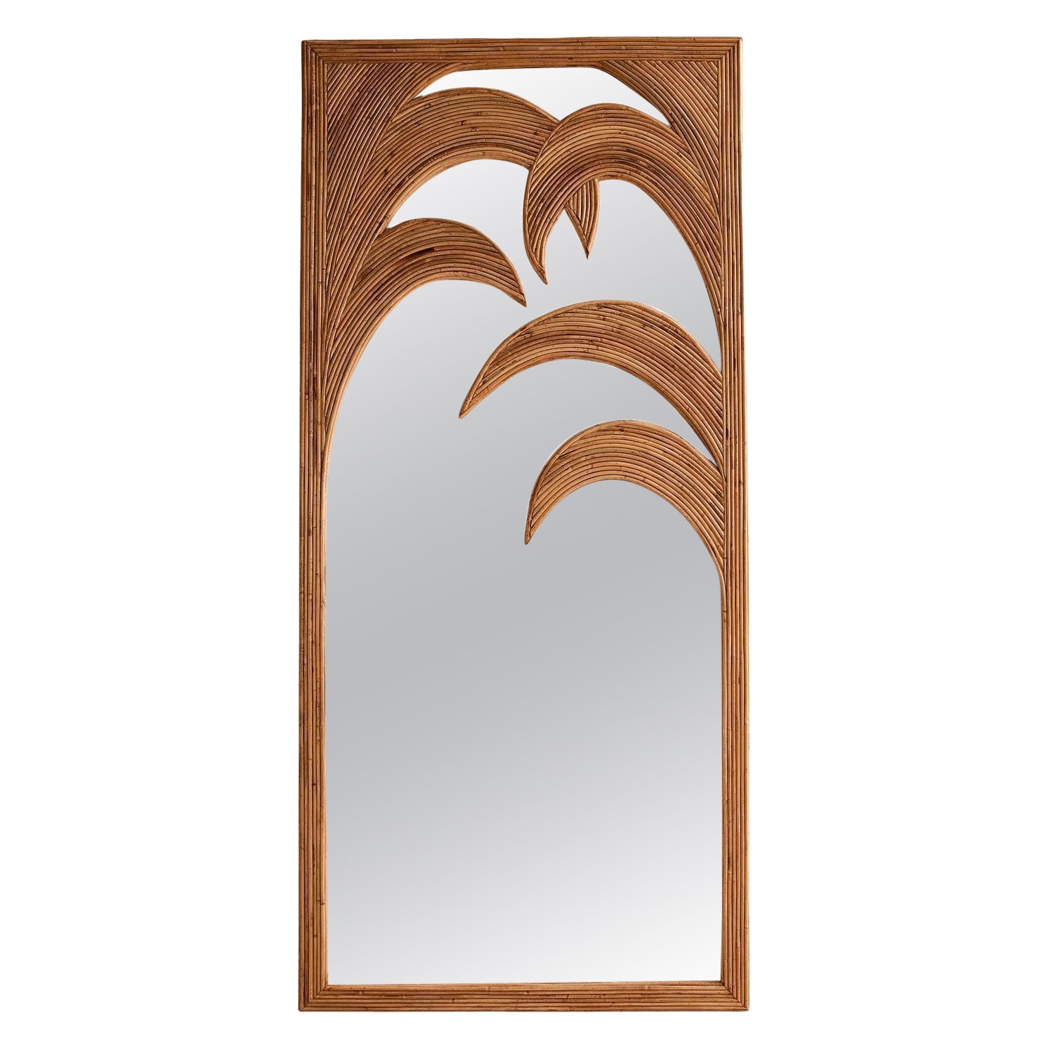 Vivia Del Sud Style Palm Floor Mirror For Sale