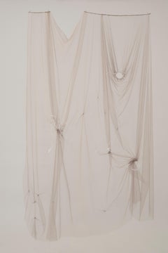 Vivian Alarcón – AM Contemporary abstrakte Mixed-Media-Glas-Wandtextilskulptur