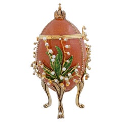 Vivian Alexander Egg After Faberge Imperial Lillies of the Valley