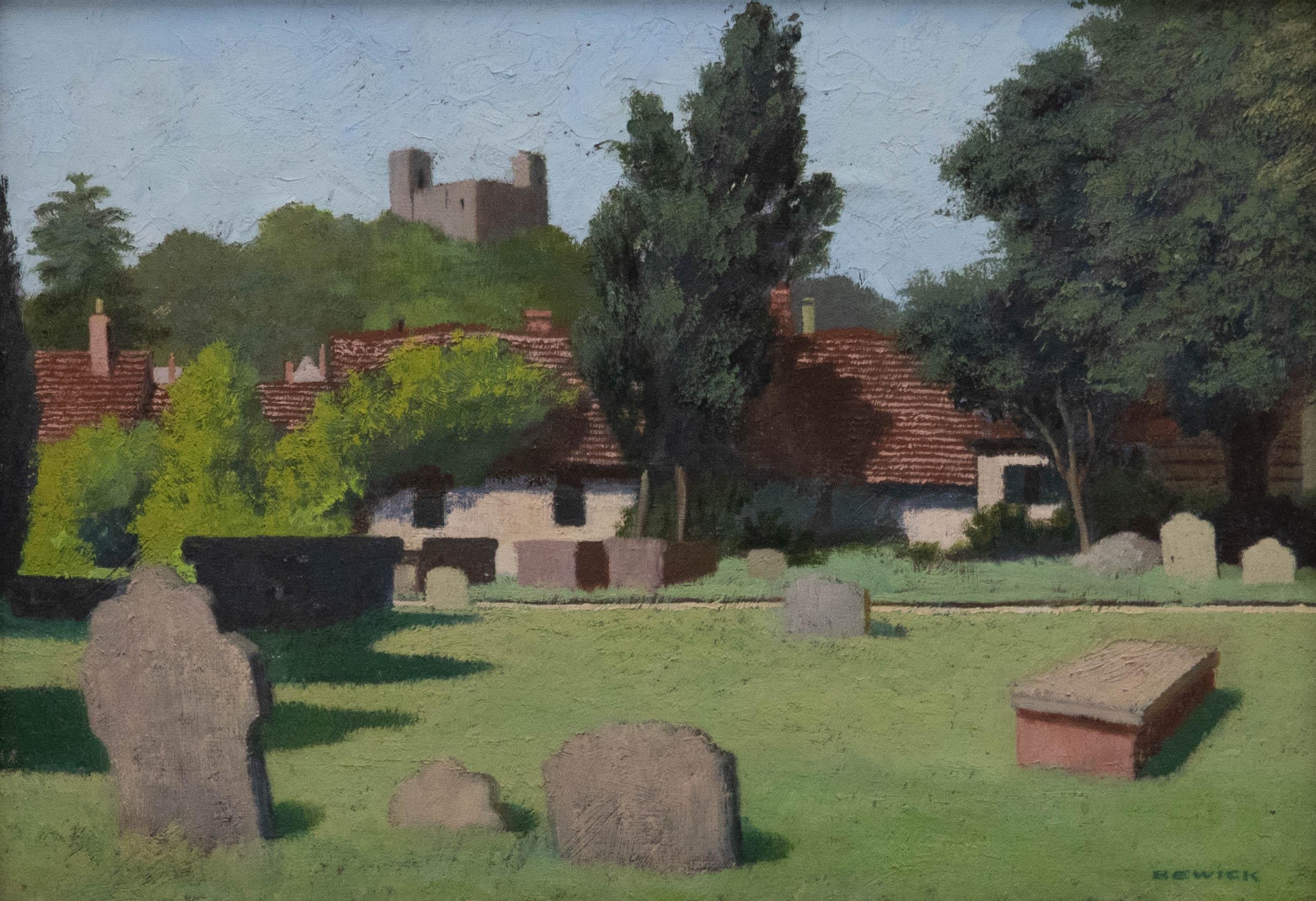 Vivian Bewick (1912-1999) - Mid 20th Century Oil, Castle Hedingham, Essex 1