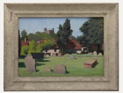 Vivian Bewick (1912-1999) - Ölgemälde, Castle Hedingham, Essex, Mitte des 20. Jahrhunderts
