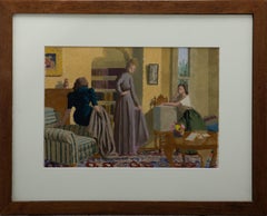 Vivian Bewick (1912-1999) - Mid 20th Century Oil, In the Drawing Room