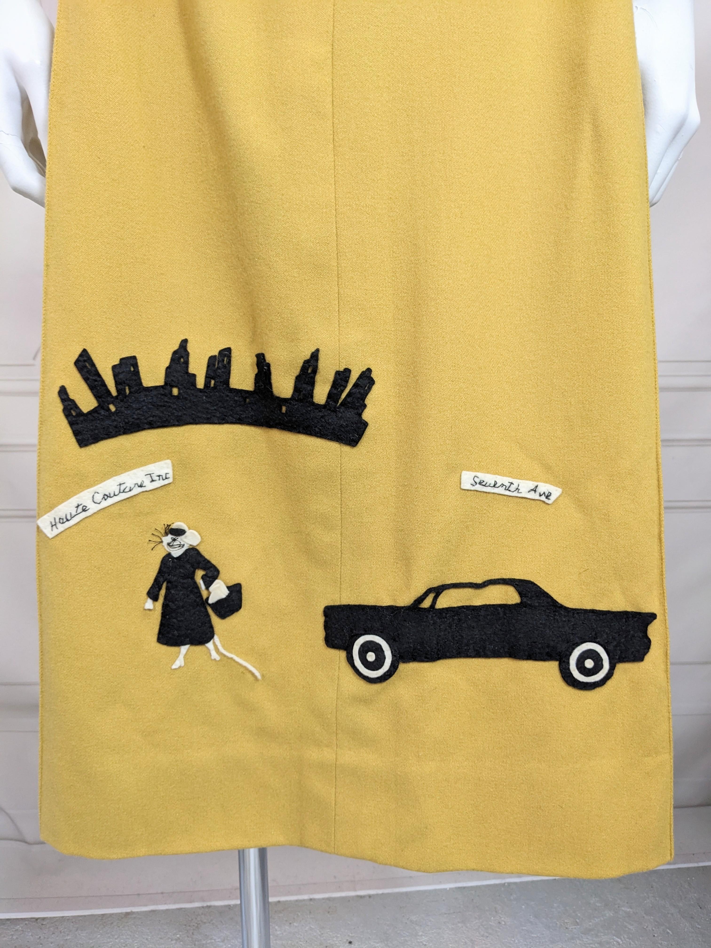 Brown Vivian Custom of Saks Fifth Ave. Mousecapades Custom Skirt For Sale