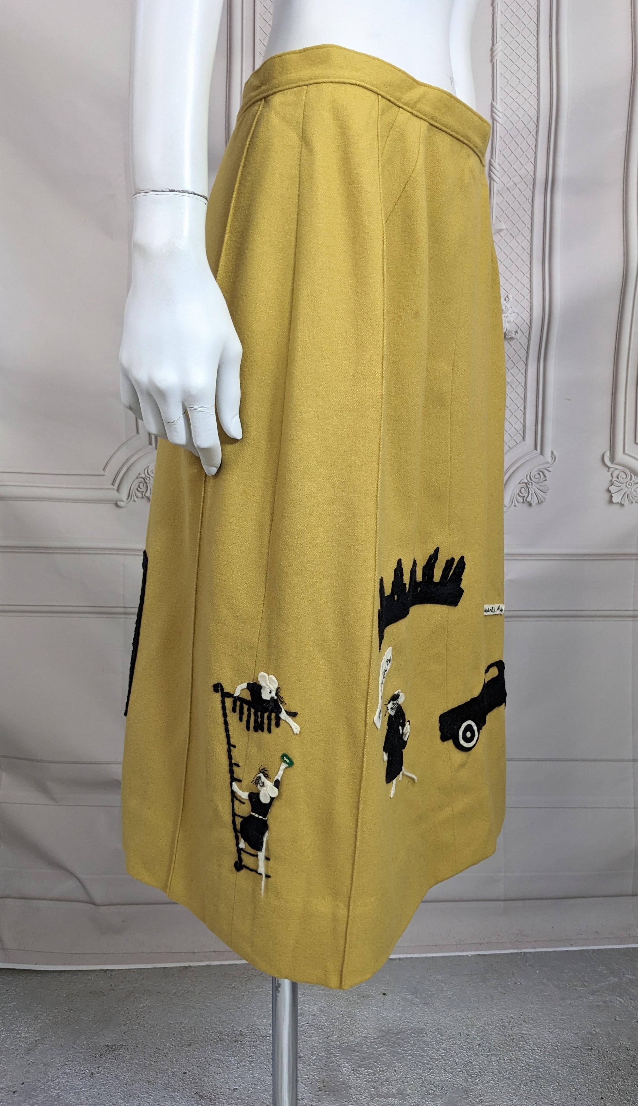 Vivian Custom of Saks Fifth Ave. Mousecapades Custom Skirt For Sale 1