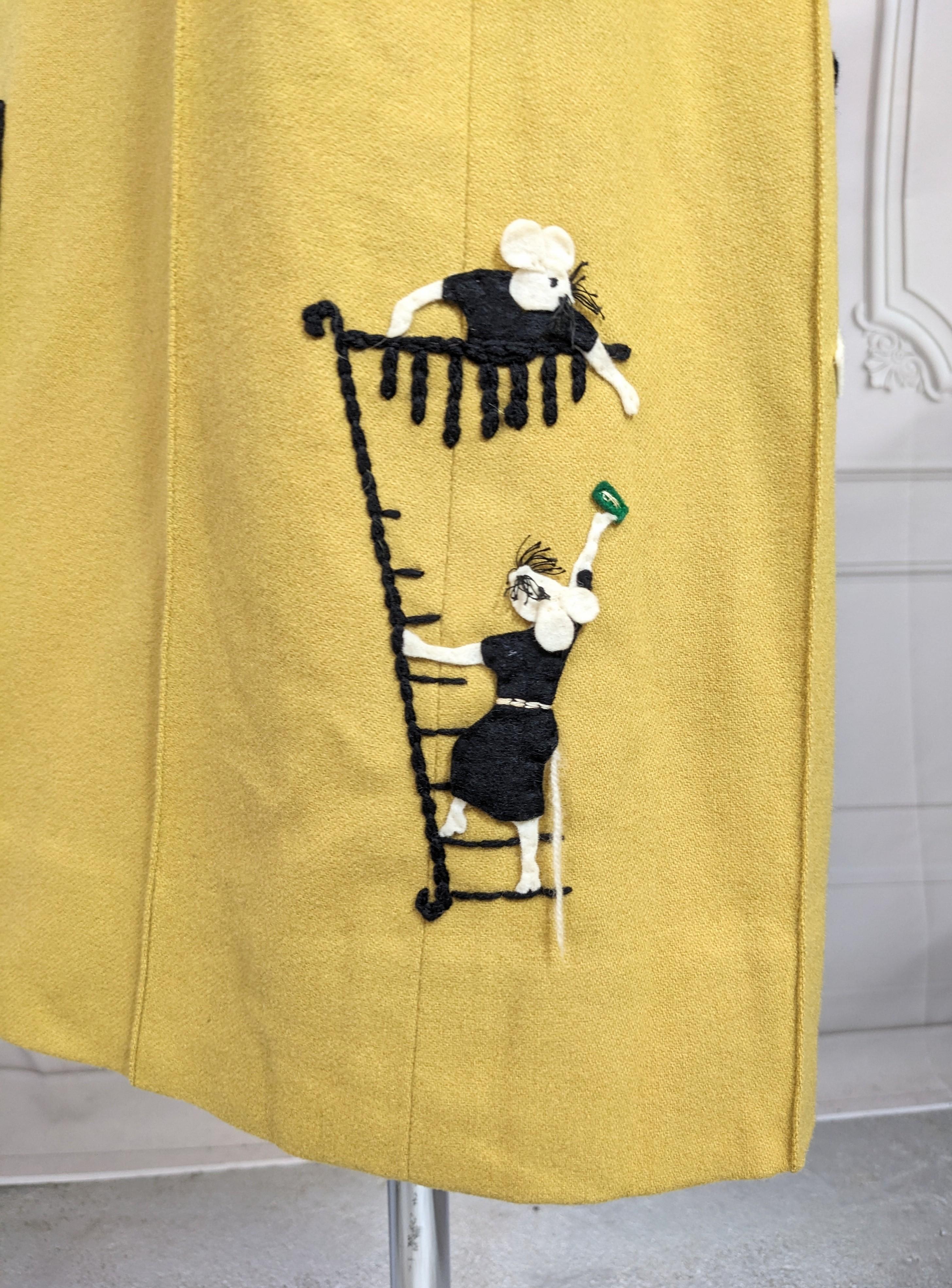 Vivian Custom of Saks Fifth Ave. Mousecapades Custom Skirt For Sale 2