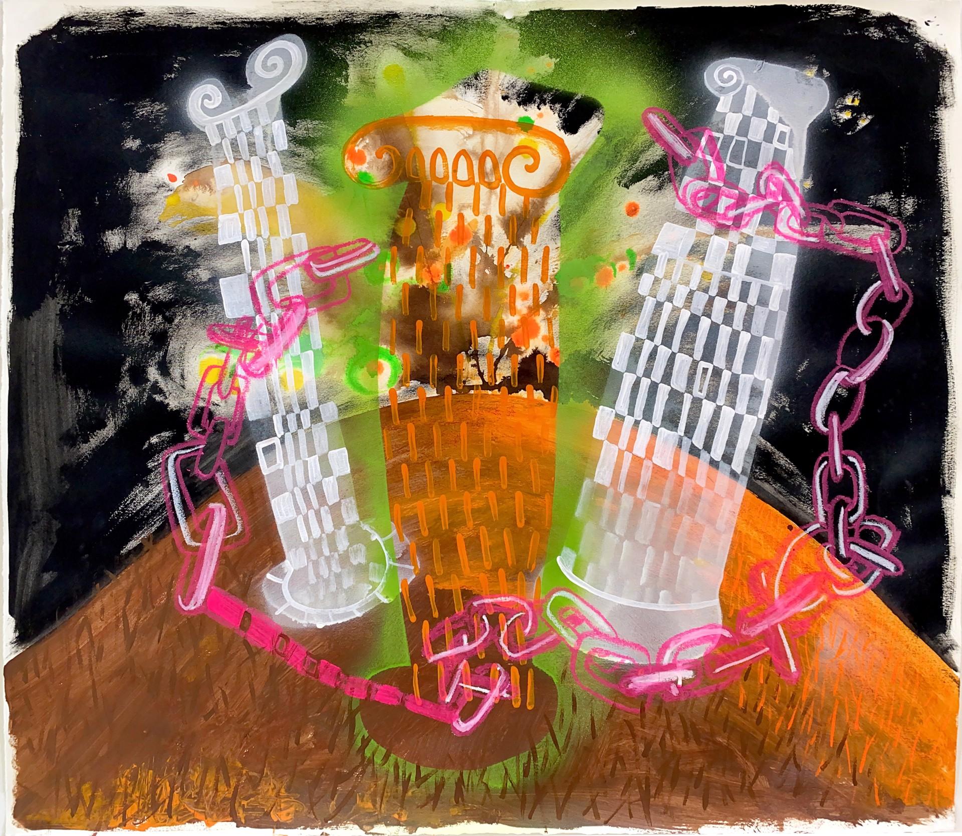 Abstract Painting di Vivian Liddell - Mito di Sisifo VIII (Partire dall'assurdo sulle rovine della ragione)