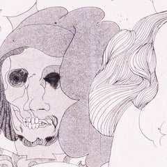 Vivian Stanshall, Brite, Radierung 'Lorenzos Geist aus Isabella von John Keats'.