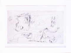 Vivian Stanshall, britannique, gravure « Ramblings of war » Signée
