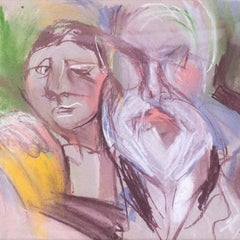 Vivian Stanshall, britannique, pastel, signé, figuratif, XXe siècle, signé