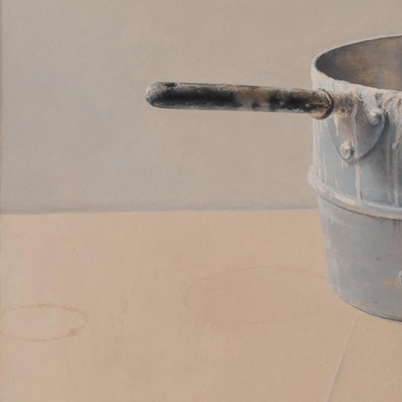 Natura morta con vaso di gesso e resina cristallina di Damar - Painting Realismo di Vivian Van Der Merwe
