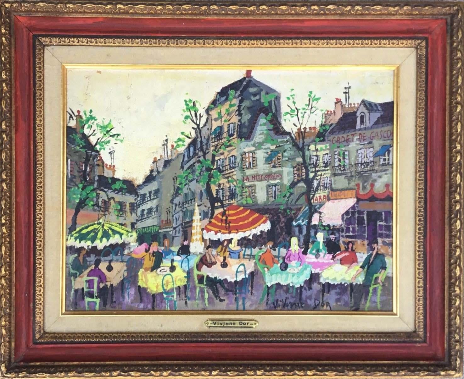 Place du Tertre) - Painting de Viviane D'Or