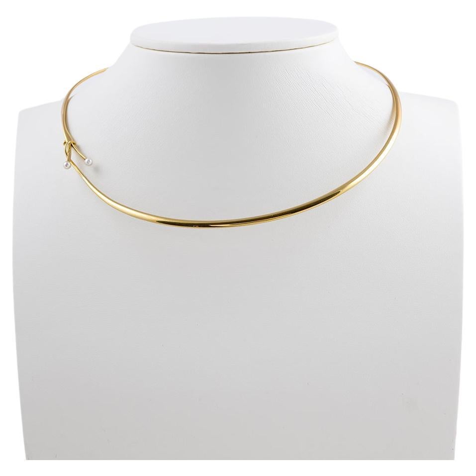 Vivianna Torun Bülow-hube 18ct Gold Halskette #904 Entworfen für Georg Jensen im Angebot