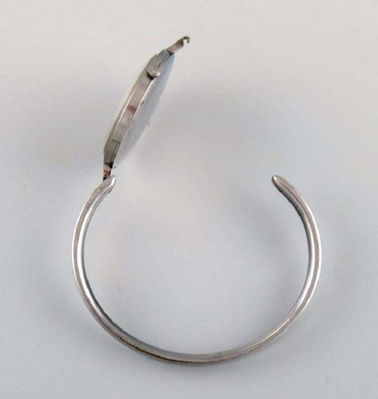 Vivianna Torun Bülow-Hübe for Georg Jensen, Ladies Wristwatch in Steel, 1970s In Excellent Condition In bronshoj, DK