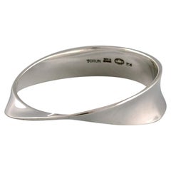 Vivianna Torun Blow-Hbe für Georg Jensen, Modernistisches Armband, Sterlingsilber