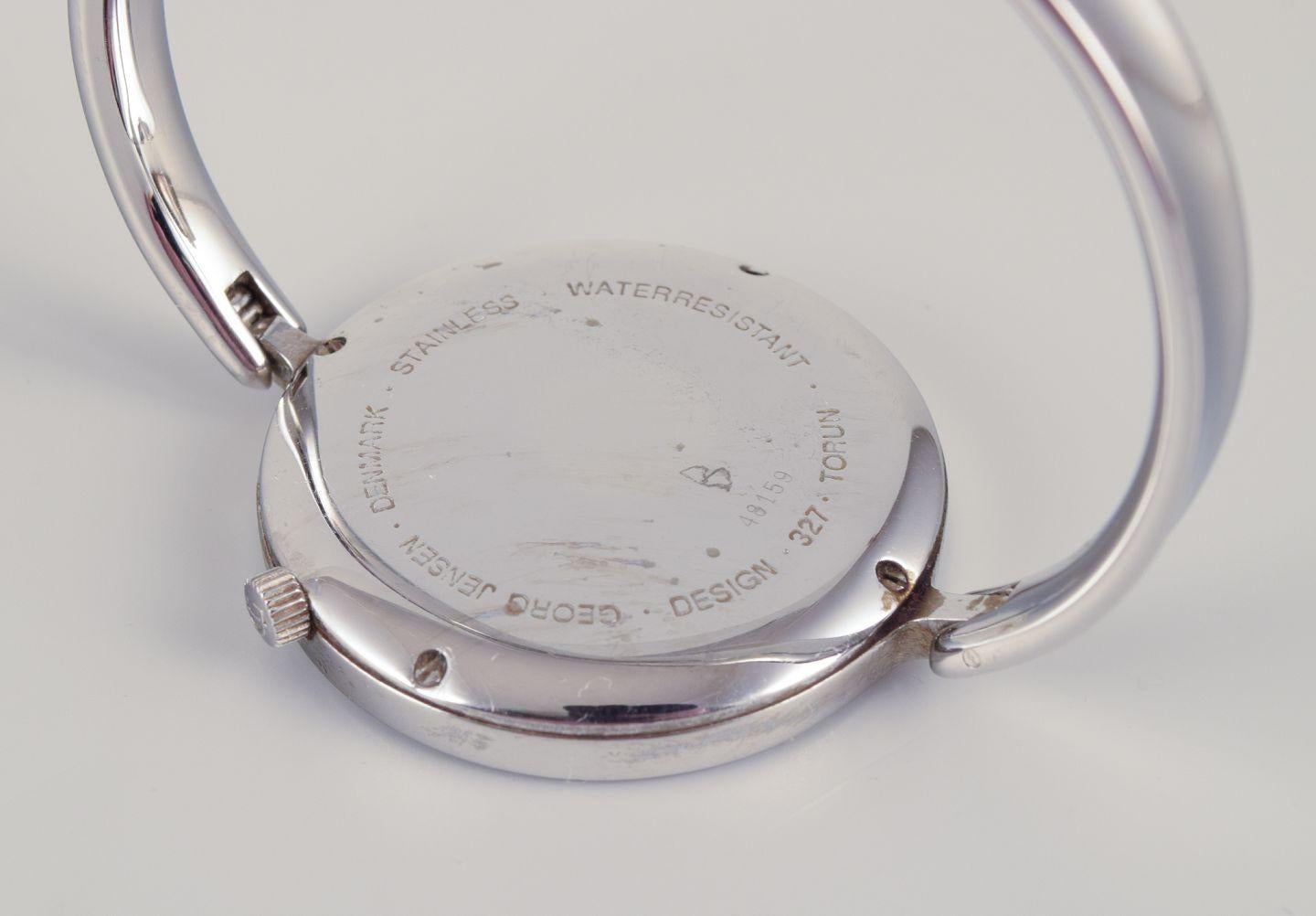 Vivianna Torun Bülow-Hübe para Georg Jensen, reloj de pulsera de acero. Model 327. en Bueno estado para la venta en bronshoj, DK