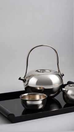 Vivianna Torun Bülow-Hübe Silver Plated Tea Service for Dansk, 1960s in