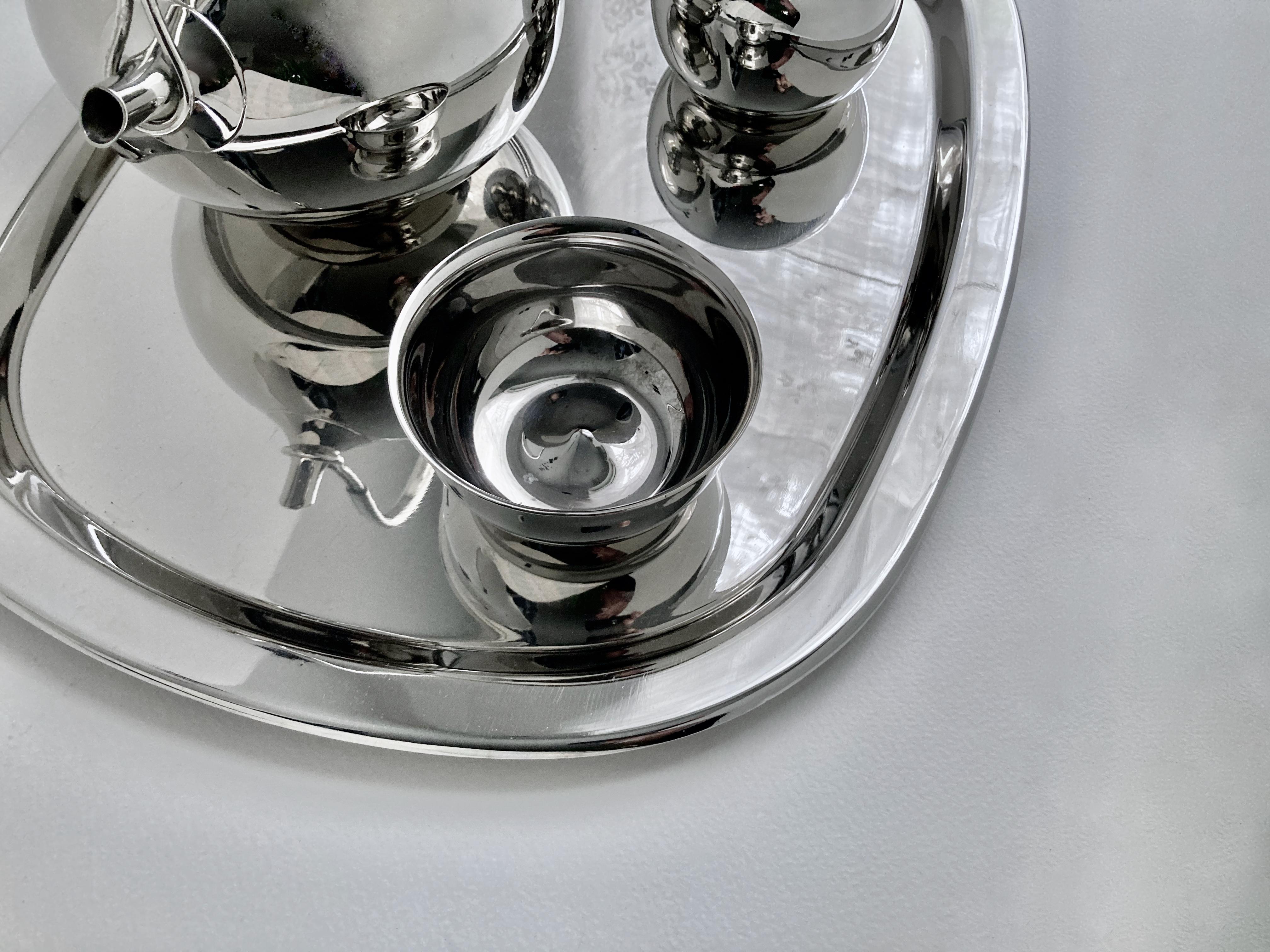Swedish Vivianna Torun Bulow-Hube for Dansk Tea Service, circa 1965