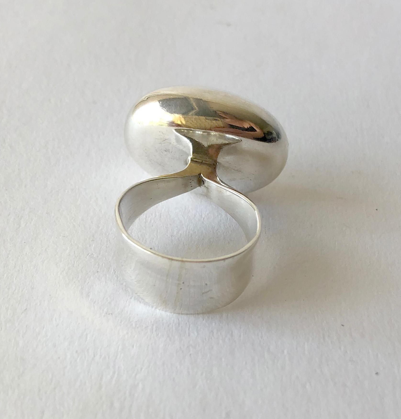 Women's Vivianna Torun for Georg Jensen Sterling Silver Danish Modernist Ring