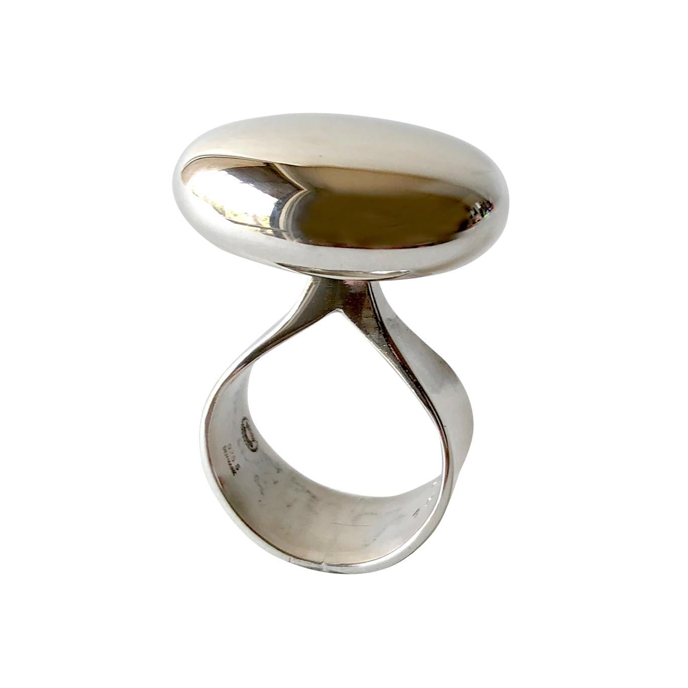 Vivianna Torun for Georg Jensen Sterling Silver Danish Modernist Ring