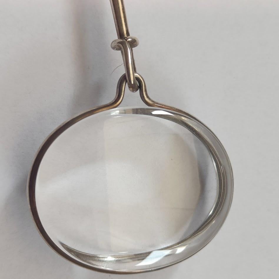 Round Cut Vivianna Torun Georg Jensen Dew Drop Necklace with Large Rock Crystal Pendant