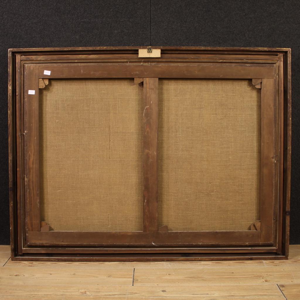 17th Century Oil on Canvas Italian Landscape Architectural Capriccio Painting For Sale 6