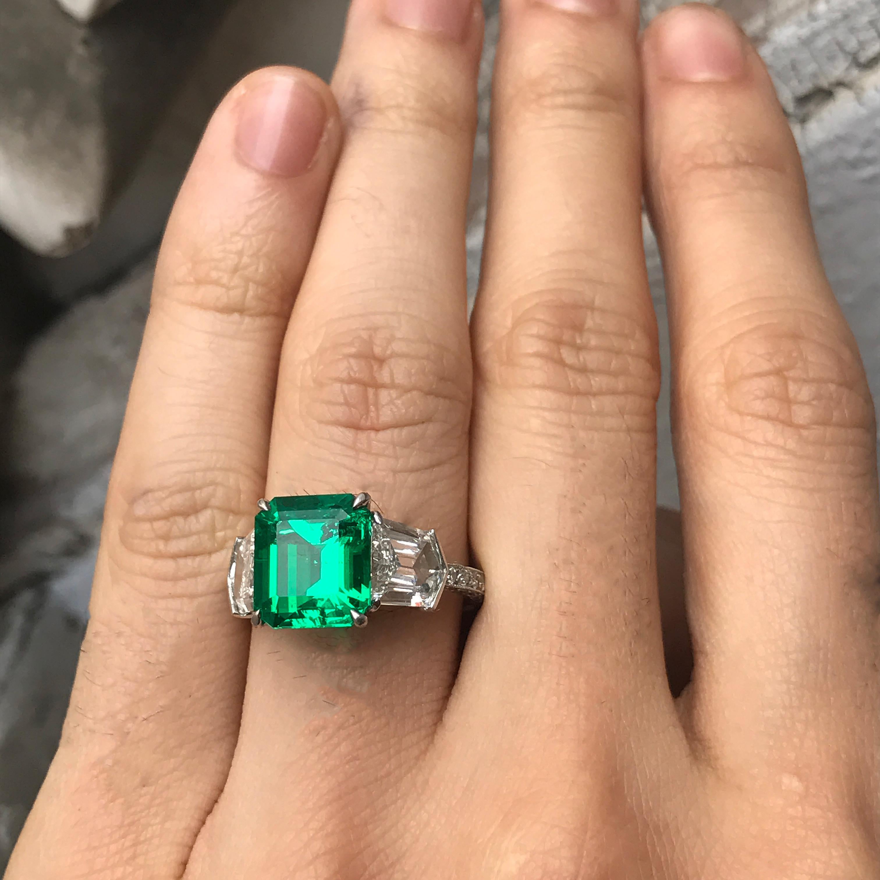 3 carat emerald ring