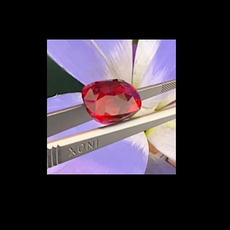 Vivid 9.08 Carat Madagascar Ruby, GRS Certified In New Condition In Beverly Hills, CA