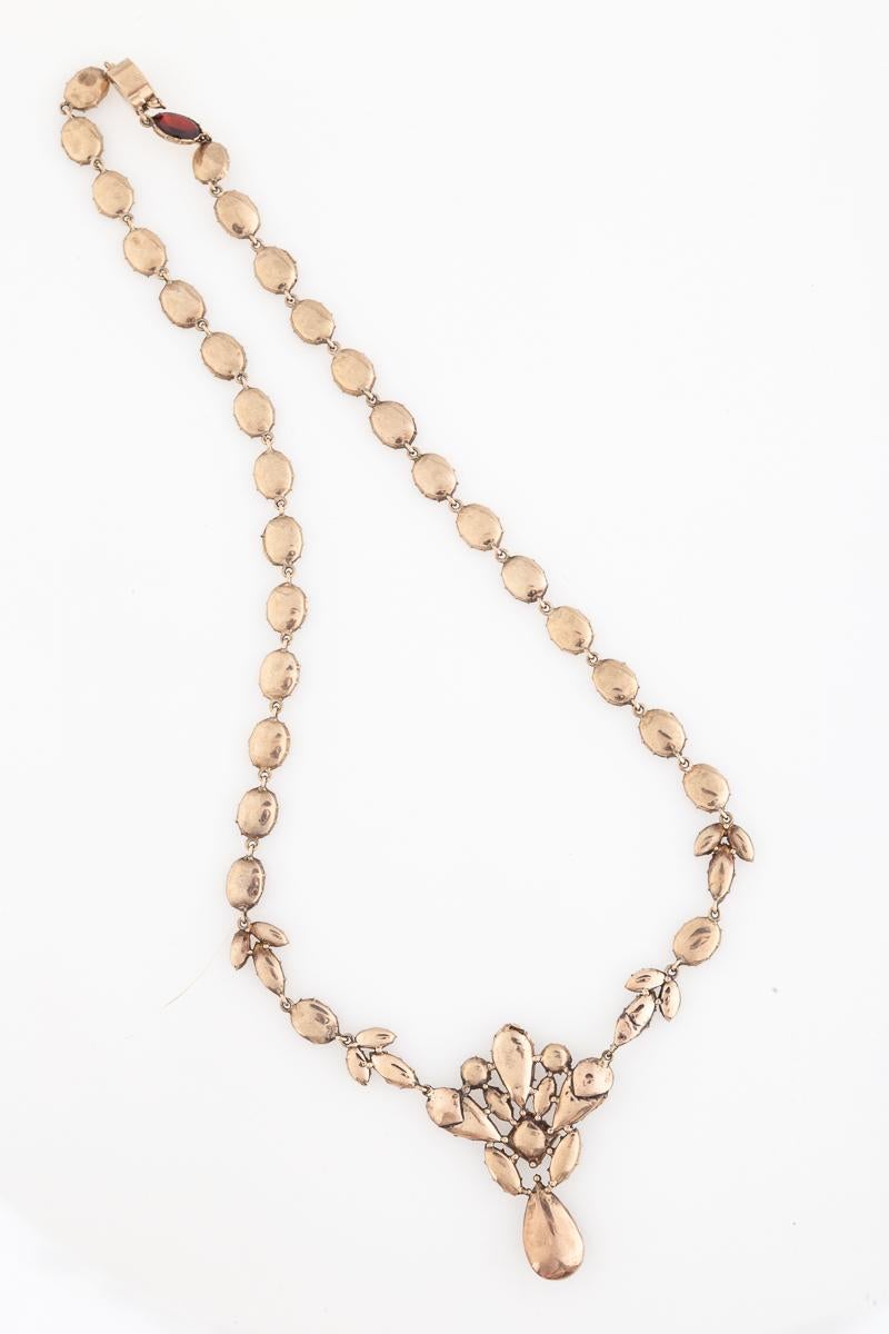 Vivid Antique Georgian Garnet Necklace c. 1820 en vente 2