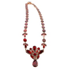 Vivid Antique Georgian Garnet Necklace c. 1820