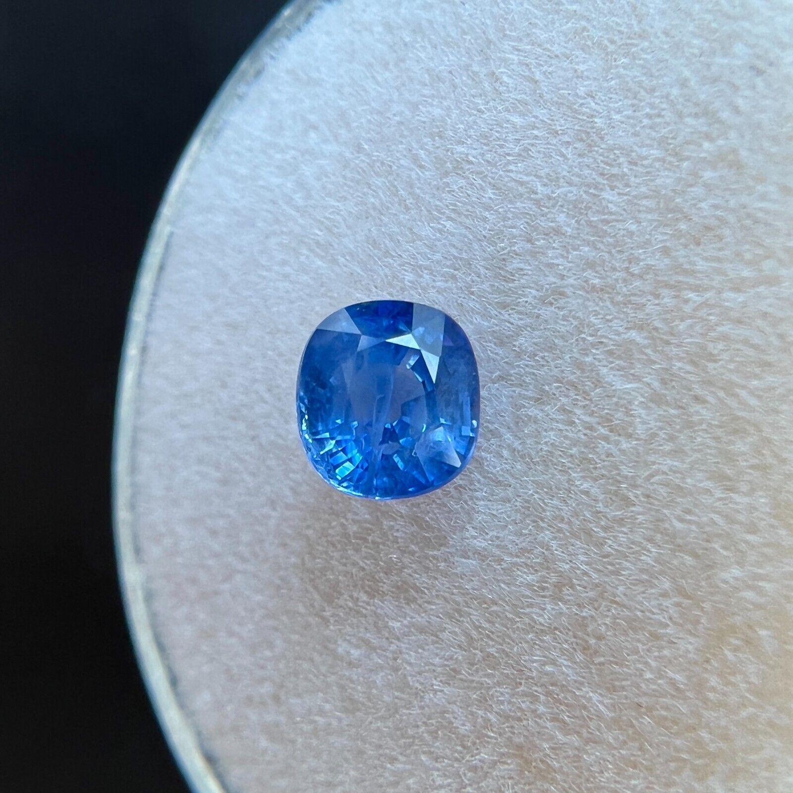 Seltener loser Edelstein mit lebhaftem blauem Ceylon-Saphir 0,80 Karat im Kissenschliff im Zustand „Neu“ in Birmingham, GB
