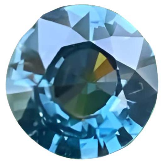 Vivid Blue Loose Spinel 1.15 carats round brilliant cut Natural Burmese Gemstone en vente