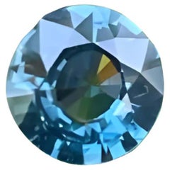 Vivid Blue Loose Spinel 1.15 carats round brilliant cut Natural Burmese Gemstone