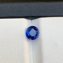 Vivid Blue Natural Ceylon Sapphire Ring Lose Edelstein 1,34 Ct Oval Cut-Schmuck