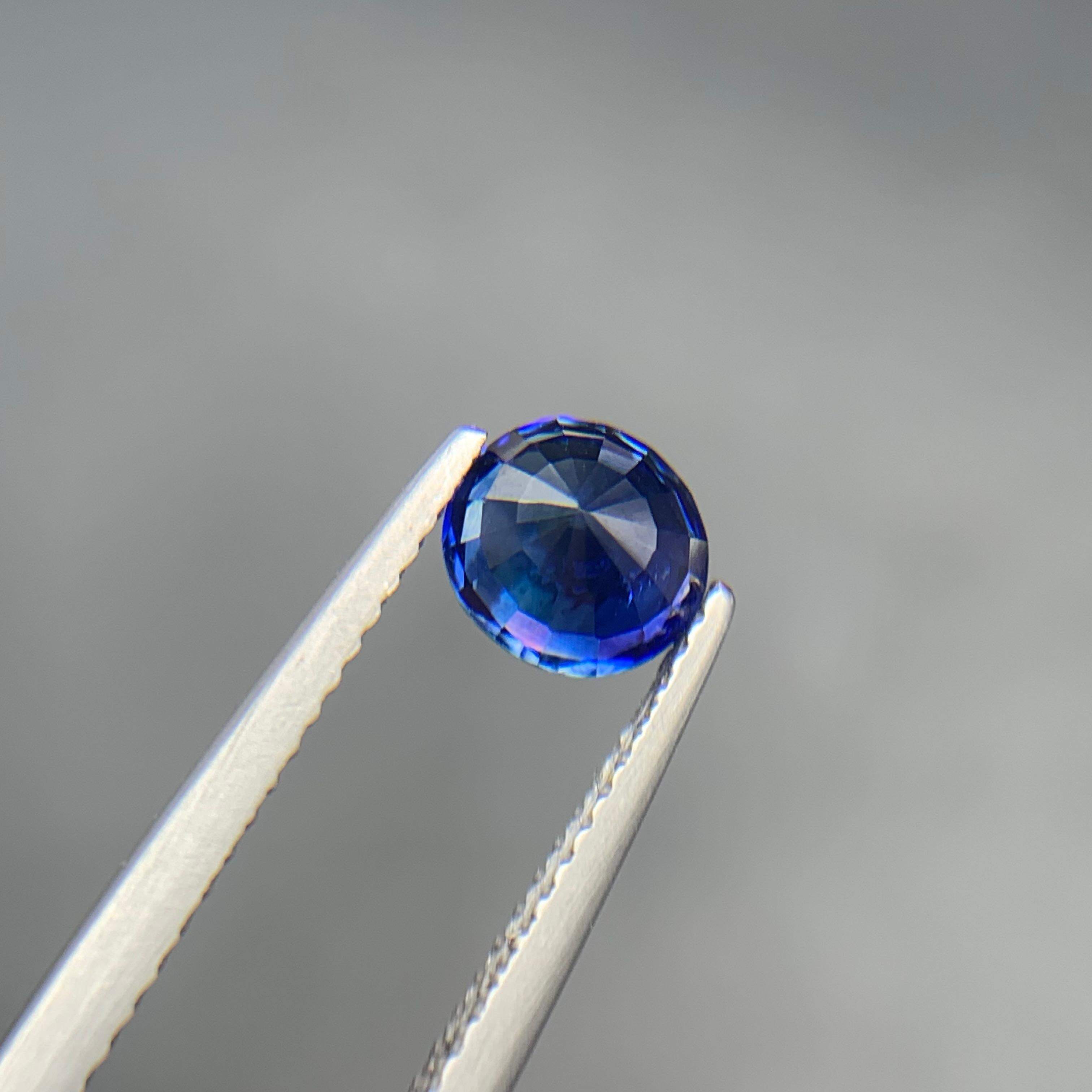 Vivid Blue Natural Ceylon Sapphire Ring Loose Gemstone 1.34 Ct Oval Cut-Jewelry For Sale 1
