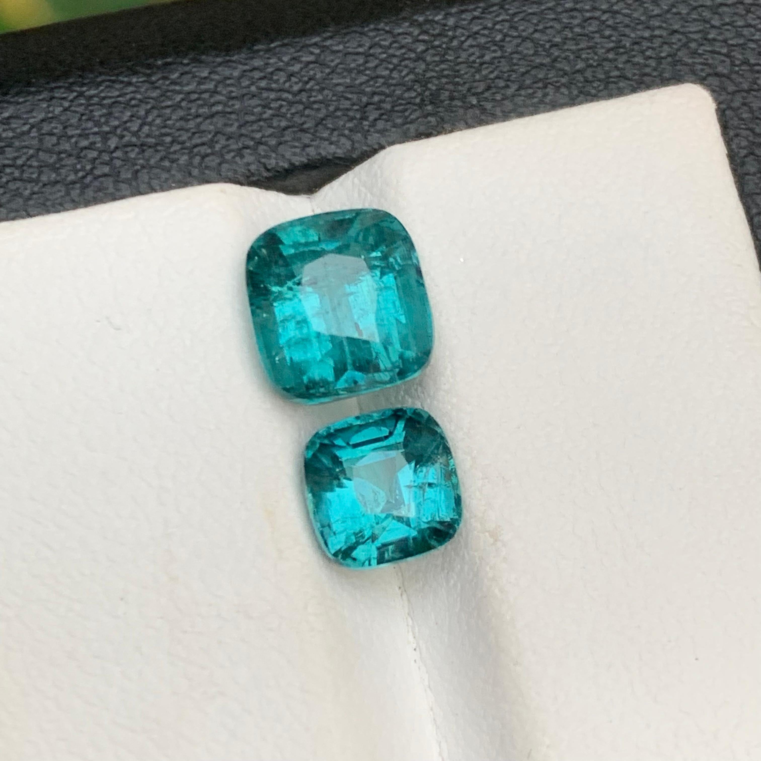 Vivid Blue Natural Tourmaline Loose Gemstones for Ring, Pendant Necklaces or any other Jewelry Setting-Cushion Cut from Kunar, Afghanistan!!

💎 GEMSTONE TYPE: Tourmaline
⚖️ WEIGHT: 4.35 Carats
🪚 SHAPE & CUT: Cushion Cut
📏 SIZE (MM): 
2.85 Ct