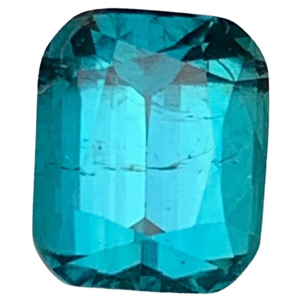 Anello con tormalina naturale blu vivo, pietra preziosa sfusa da 2,50 carati con taglio a cuscino  Gioielli