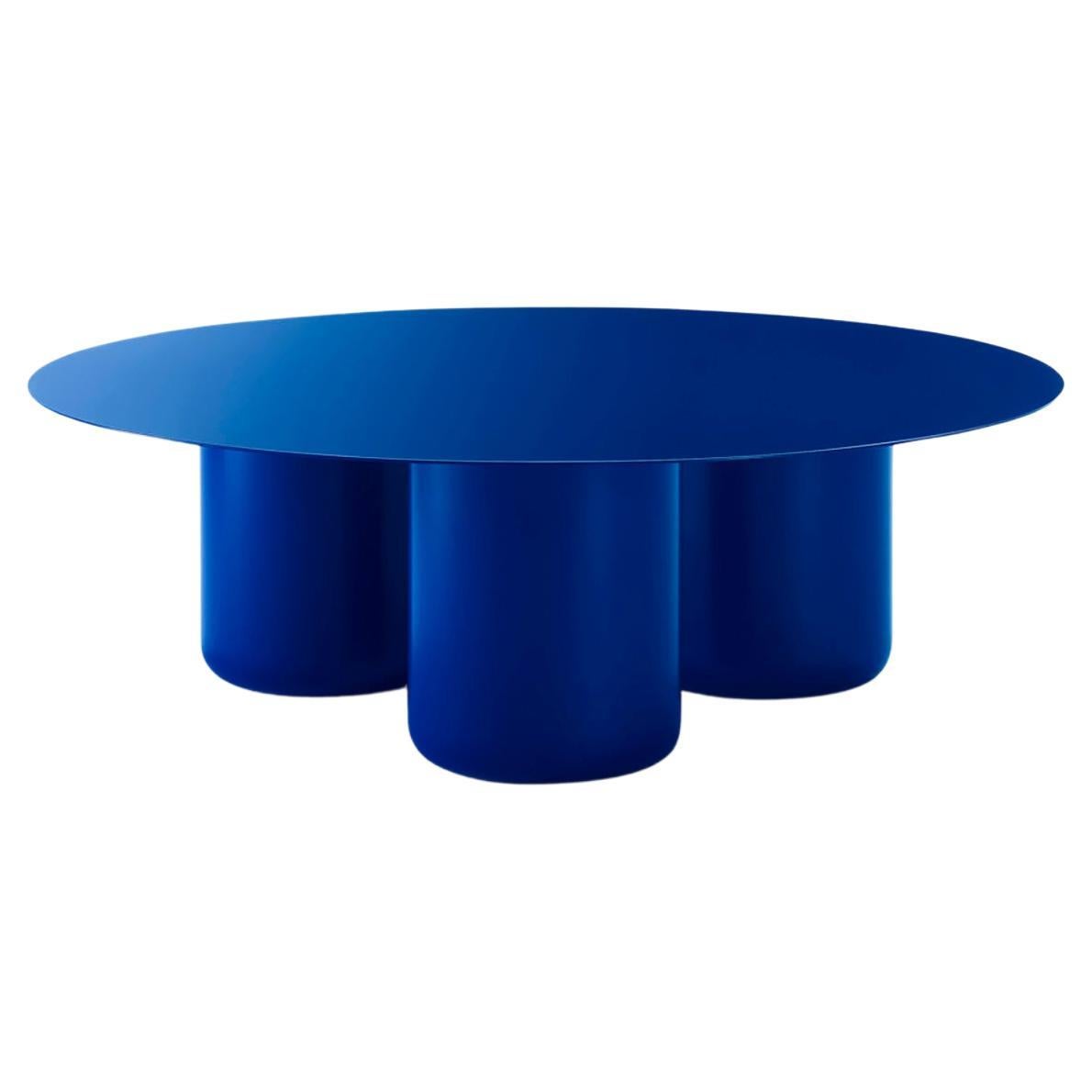 Vivid Blue Round Table by Coco Flip For Sale