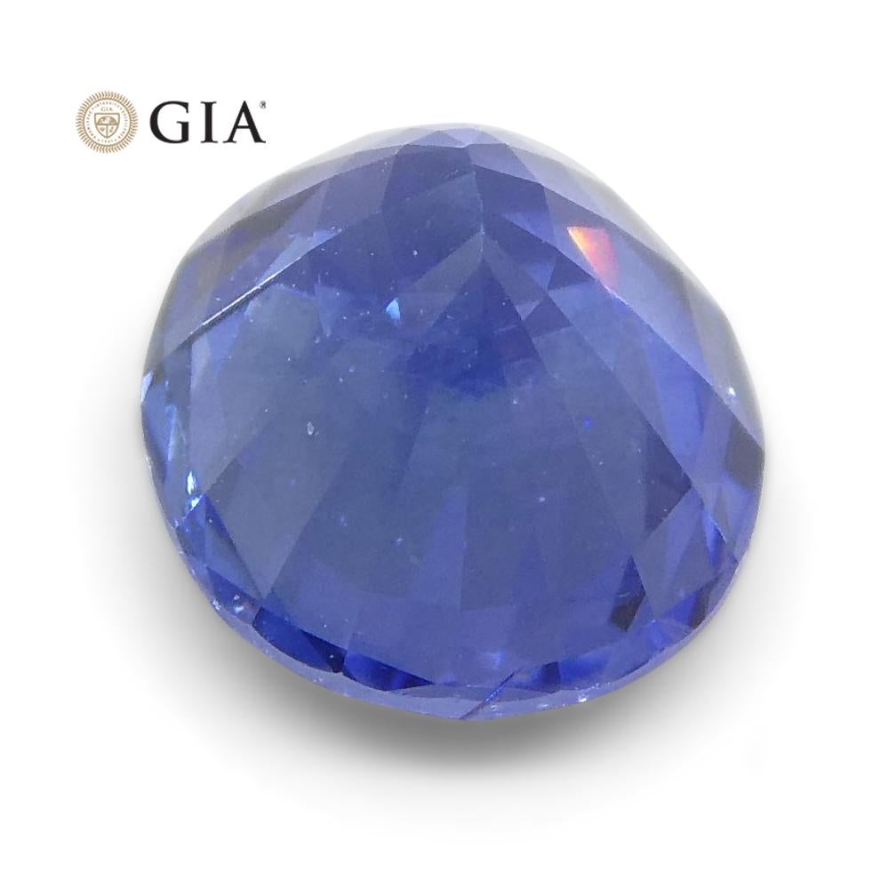 Vivid Blue Sapphire 1.15 Carat Oval GIA Certified Sri Lanka For Sale 2