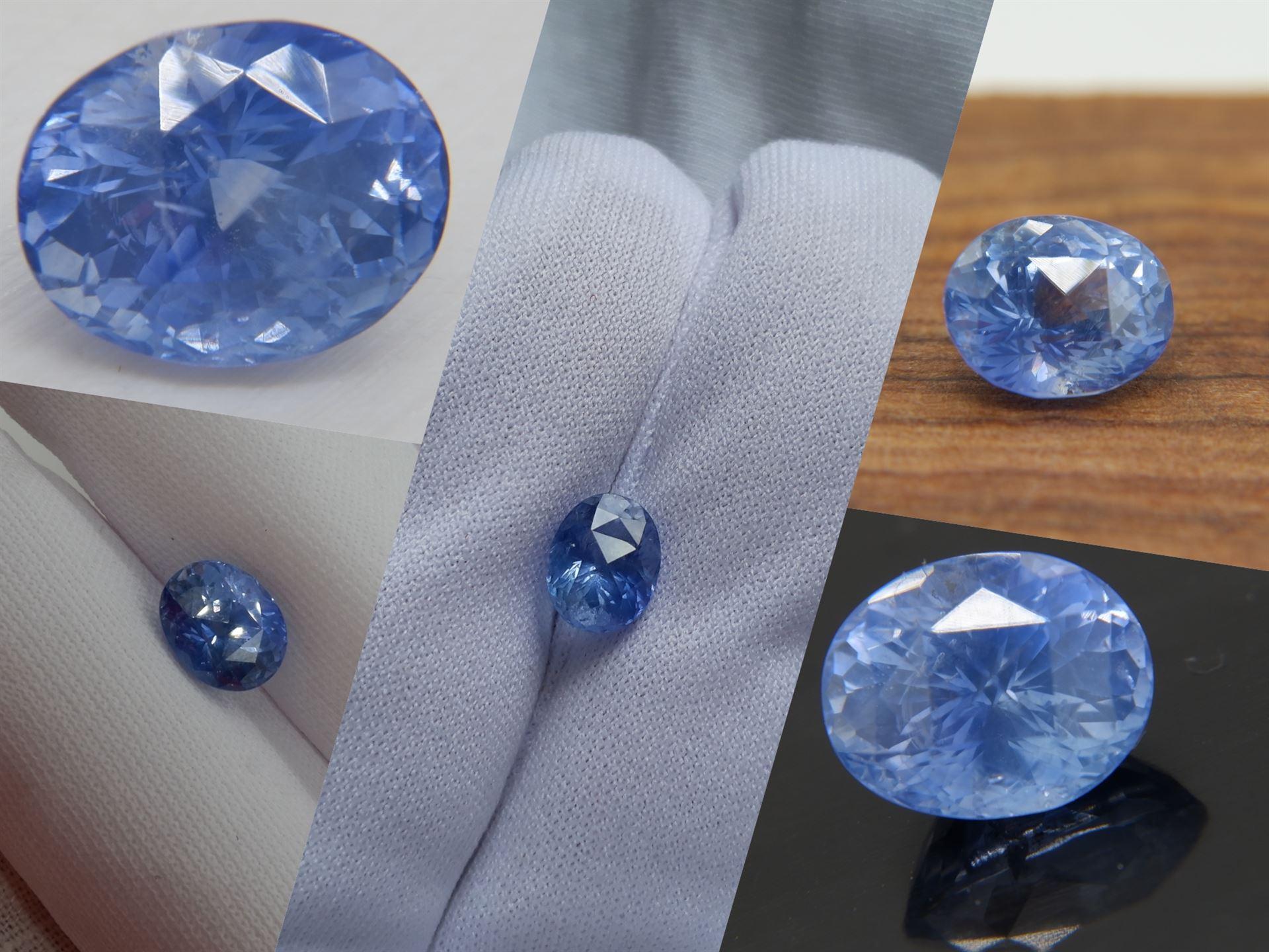 3.16 ct Vivid Blue Sapphire, Ceylon, Handcrafted, GIA For Sale 2