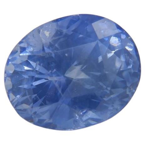 3.16 ct Vivid Blue Sapphire, Ceylon, Handcrafted, GIA For Sale
