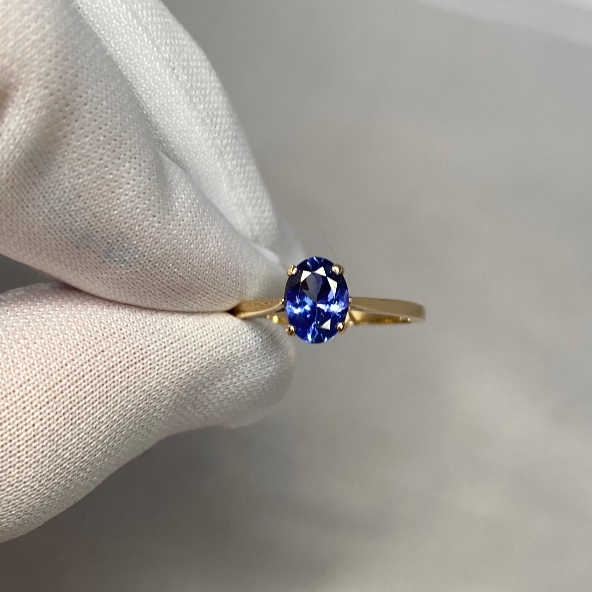 blue tanzanite ring