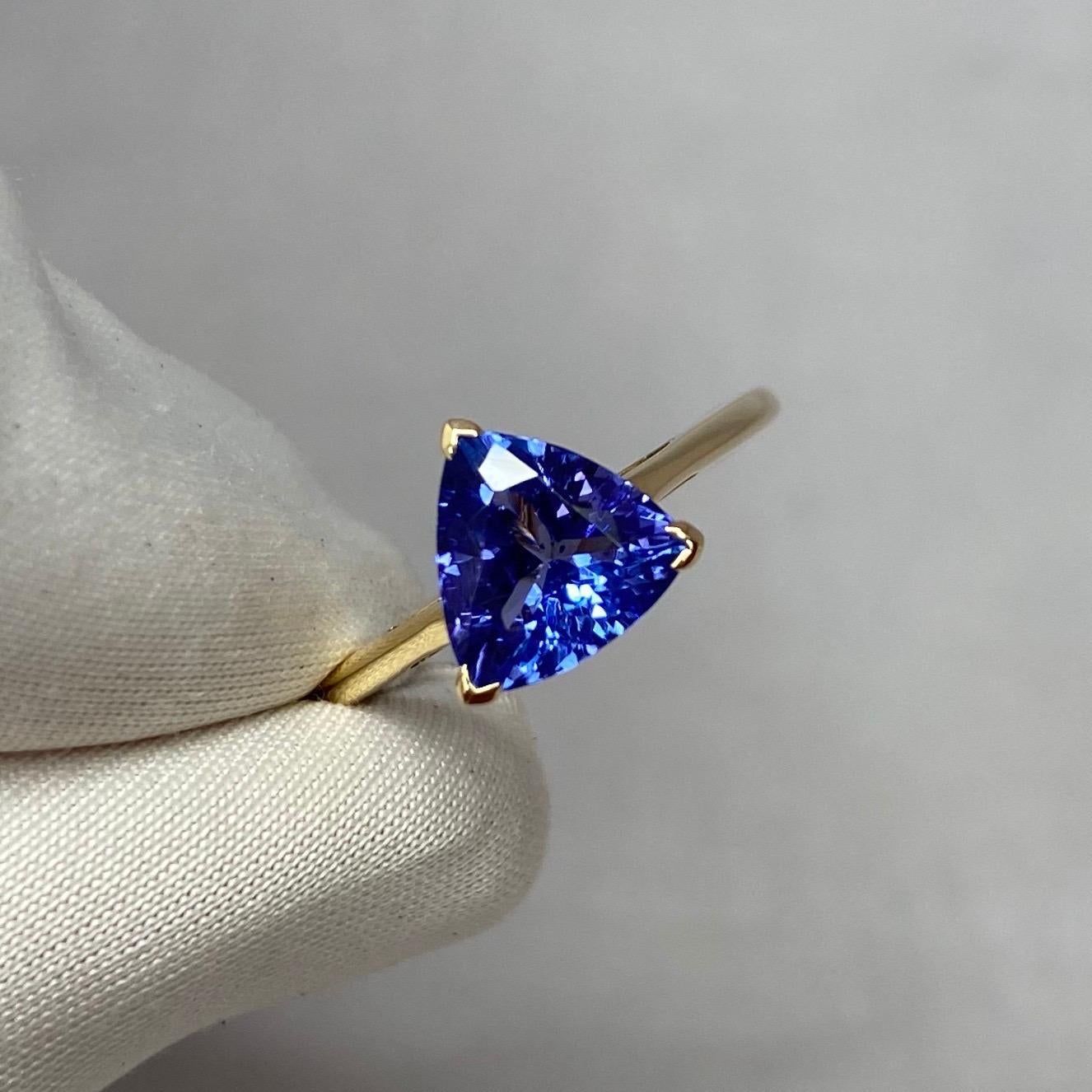 triangle tanzanite ring