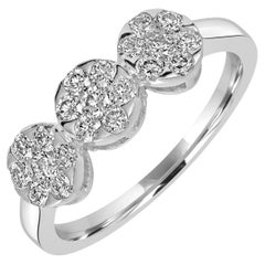 Vivid Diamonds Brilliant Band Ring aus 18k Weißgold