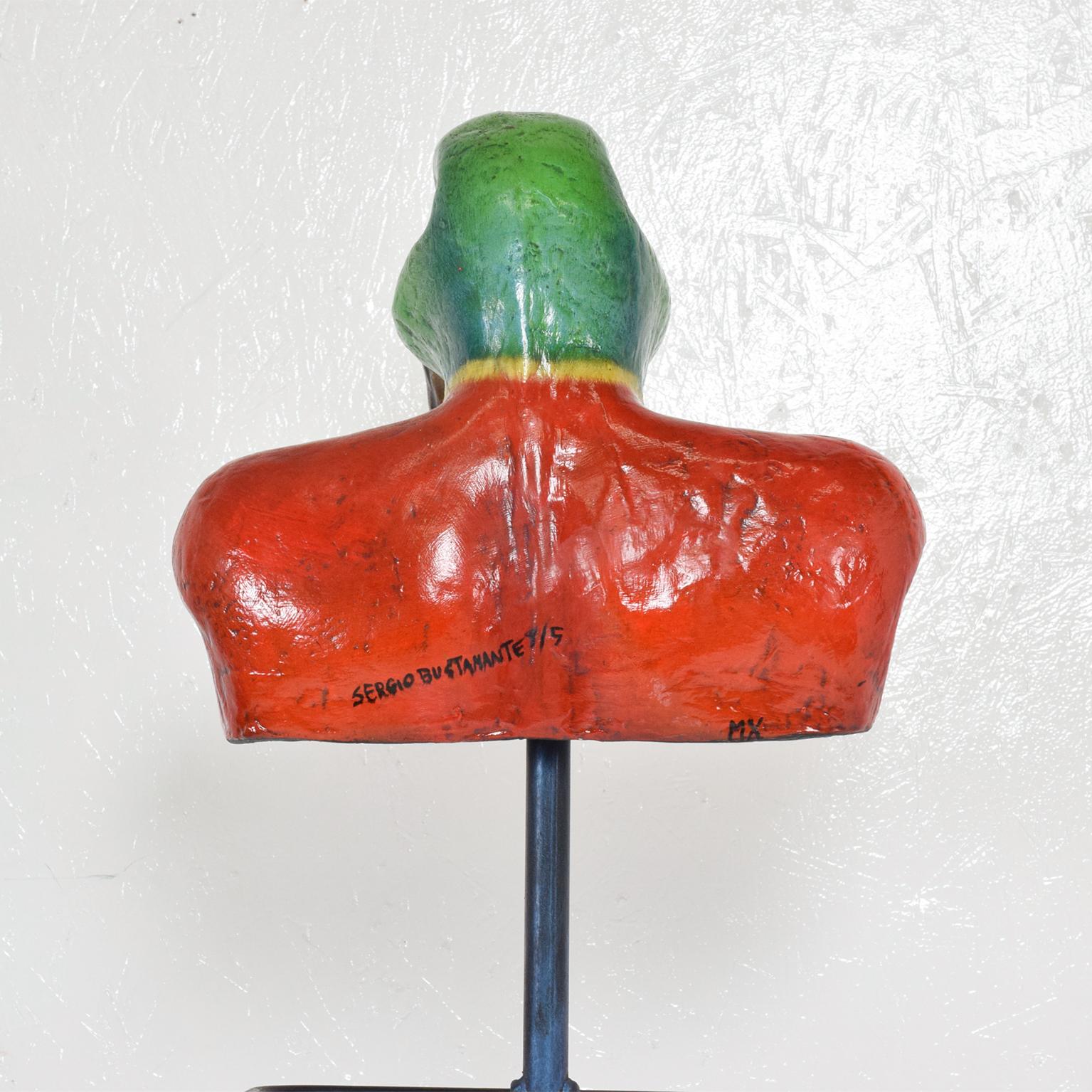 Mid-Century Modern Vivid Color Coat Rack Duck Gentleman's Valet by Sergio Bustamante Mexico 1960s