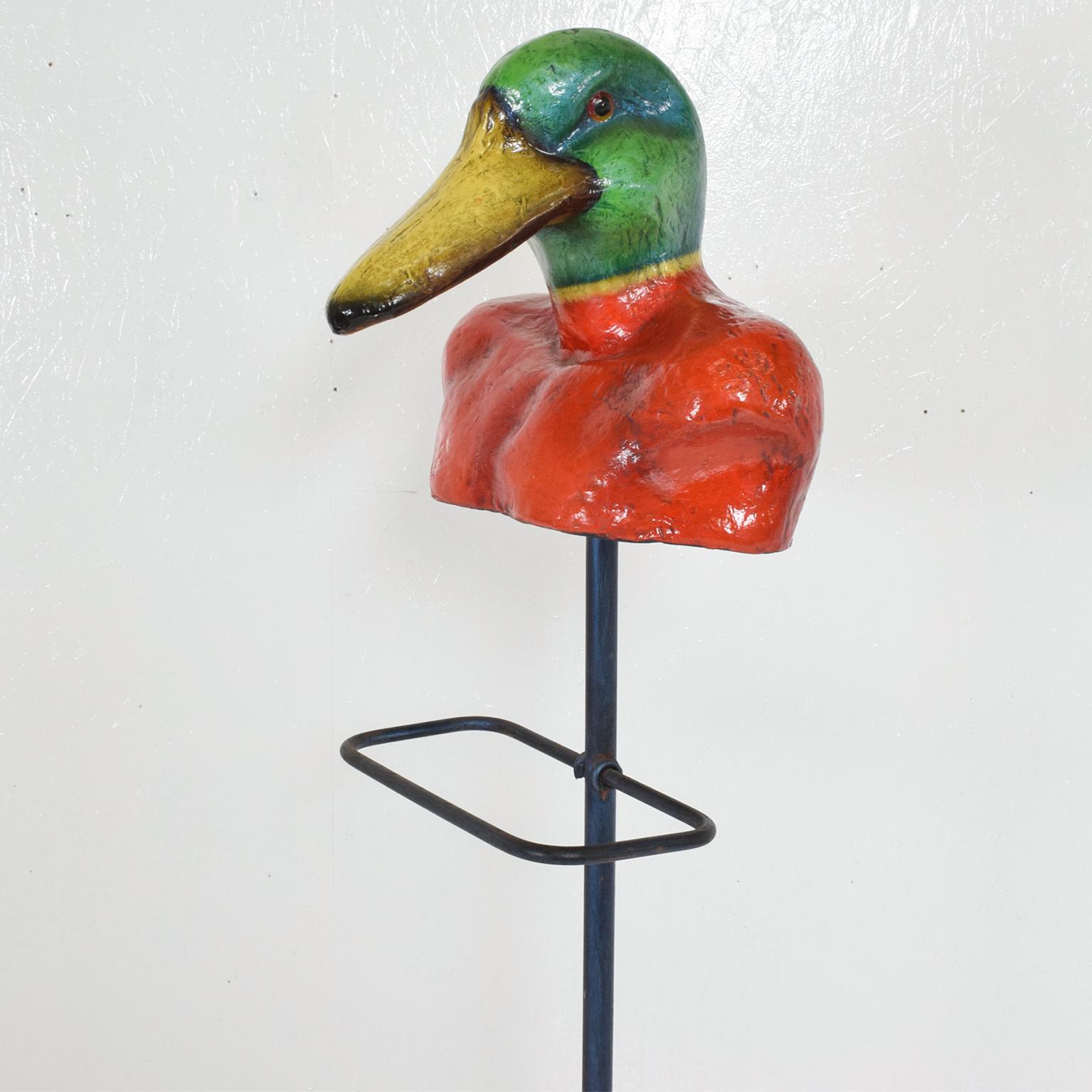 Vivid Color Coat Rack Duck Gentleman's Valet by Sergio Bustamante Mexico 1960s 1