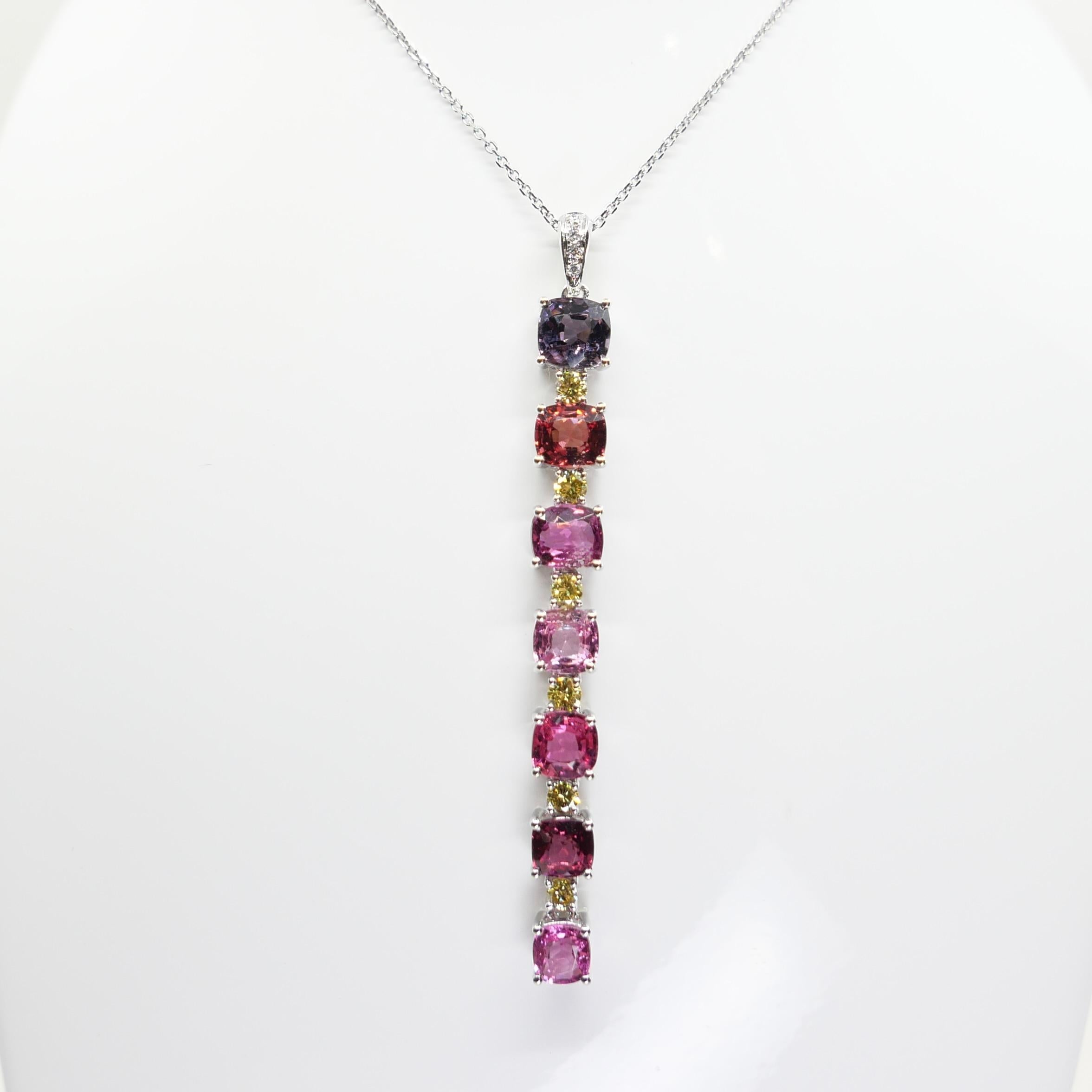 Vivid Diamonds, pendentif en diamant blanc et jaune, Glows Neuf - En vente à Hong Kong, HK