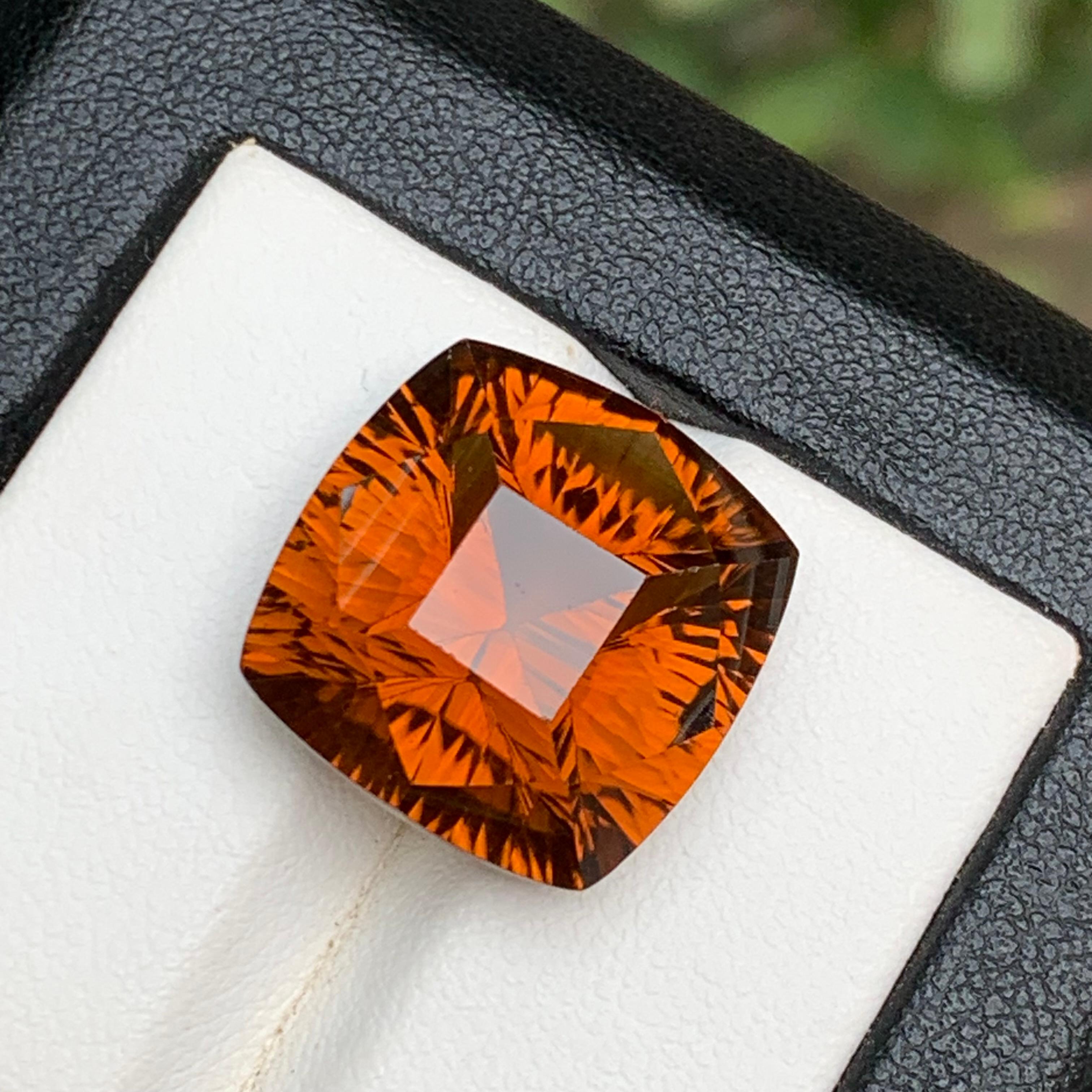 Gemma sfusa di Citrino di Madeira naturale di colore arancione intenso per anello, collana, ciondolo, braccialetto o qualsiasi altro gioiello - taglio a cuscino con sfaccettatura concava!!!

💎 TIPO DI GEMMA: Citrino
⚖️ PESO: 15,90 Carati
FORMA E