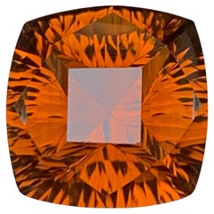 Vivid Deep Orange natürlichen Madeira Citrin Ring lose Edelstein 15,90 Ct Cushion