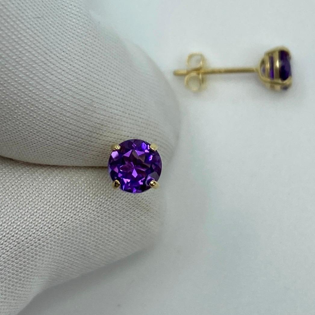 dark purple colour earrings